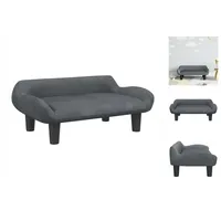 vidaXL Kindersofa Dunkelgrau 70x40x24 cm Samt