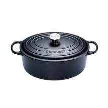 Le Creuset Signature Bräter 31 cm oval schwarz