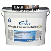Dinova Silikon Fassadenfarbe FZ 12,5 Liter  matt weiss