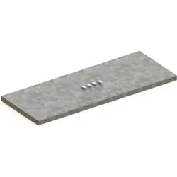 Meta Zusatzboden CLIP 230 1300 x 500 mm verzinkt + 4 Fachbodenträger