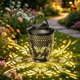 Solarlampen für Außen, Wasserdicht Hängend Solar Gartenleuchten, Gartendeko für Draußen Balkon Deko, LED Warmweiß Solar Laterne für Terrassen, Patio, Garten, Tisch, Solarleuchten Balkon