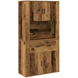 vidaXL Hochschrank Alte Holz 80x33x150 cm Ingeniuerholz