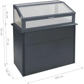 Westmann Primus Plus M 50 x 100 x 113 cm Anthrazit