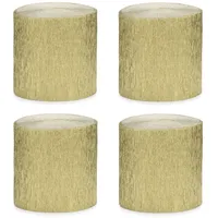 Partydeco Kreppband Gold metallic 4 Rollen 5 cm x 10 m