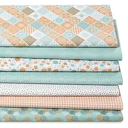 Patchwork- und Quiltpaket "Grafik", mint/peach