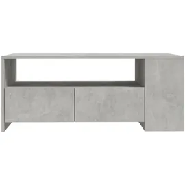 furnicato Couchtisch Grau Holzwerkstoff 102 x 55 x 42 cm
