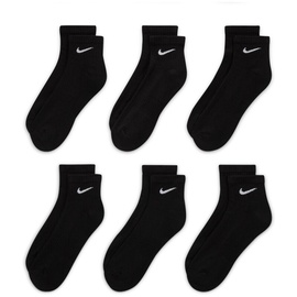 Nike Everyday Cushioned Knöchelsocken 6er Pack schwarz/weiß 38-42