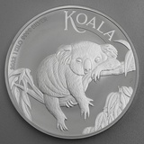 Perth Mint 1 Kilogramm Silbermünze Australien Koala