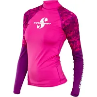 Scubapro Rash Guard Damen-rashguard Mit Langen Ärmeln - Flamingo