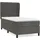 vidaXL Boxspringbett 100 x 200 cm Dunkelgrau