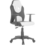 MID.YOU Jugenddrehstuhl Kid Racer ca.54x90-100x48cm Weiß,Schwarz