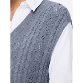 Inspirationen Pullunder taubenblau 50