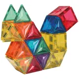 Magnetische Bausteine Set 60-teilig Mehrfarbig Kunststoff Neodym-Magnet ab 3 Jahren - Cleverclixx Original Intense Pack