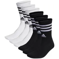 Adidas Socken, 6er Pack-3-Streifen Cushioned Crew, 43-45