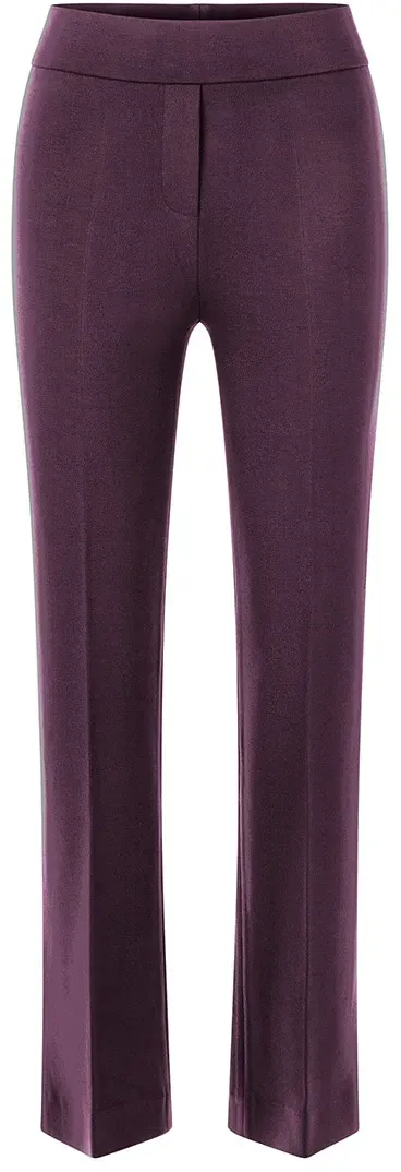 Jerseyhose RICHROYAL, Damen, Gr. S, N-Gr, mulberry, Jersey, Obermaterial: 69% Viskose, 27% Polyamid, 4% Elasthan, figurbetont lang, Hosen Jerseyhose