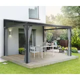 LECO Melanie 3 x 4 m grau inkl. Seitenteile