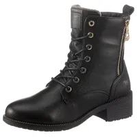 Mustang Damen-Schnürstiefelette schwarz, EU Größe:45