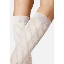 Kunert Kniestrümpfe Diagonal Crochet 1 Paar Beige 35-38