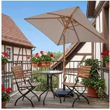 Sekey Sonnenschirm 200 x 150 cm Taupe