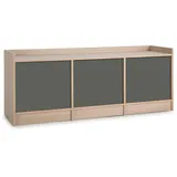 VS Venta-stock Tv-element Grau, Holzwerkstoff, Rechteckig, 139x54x40 cm, Wohnzimmer, Wohnwände, Lowboards, Lowboards stehend
