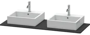 Duravit Konsole XSquare 140x55cm, gra matt, m 2 Auss, B beids.