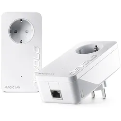 devolo Magic 2 LAN Powerline Starter Kit Powerline bis zu 2.400 Mbit/s, 1x Gigabit LAN pro Einheit