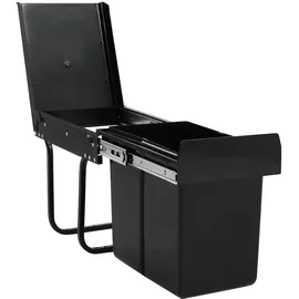 vidaXL Abfallsammler 20 l Schwarz