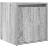 vidaXL Wand-Nachttisch Grau Sonoma 38x34x40 cm