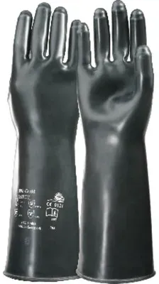 Chemikalienschutzhandschuh Butoject® 898, Kat. III, schwarz, Größe 9 - schwarz - 9