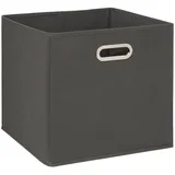 5five simply smart 5 five simply smart Stoffkorb 31x31cm mix n modul grau - Aufbewahrungsbox, anthrazitgrau, Karton, Polypropylen und Metall, Maße 31x31x31 cm