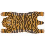 Homescapes Tiger 74 x 37 cm Braun/Orange