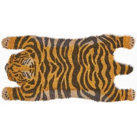 Homescapes Tiger 74 x 37 cm Braun/Orange