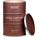 luxuskollektion Duftkerze Sojawachs Glas Cappucina Kaffee 600 g braun