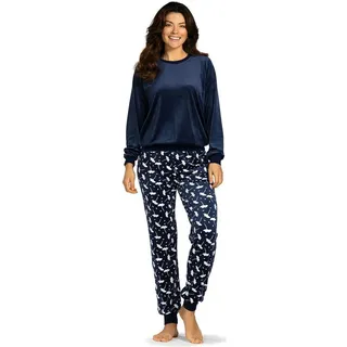 comtessa Hausanzug Lovely Dreams (Set, 2 tlg., 2-teilig) Damen Damen Hausanzug Nicki 2-teilig Homewear Nikki Loungeanzug lila 42
