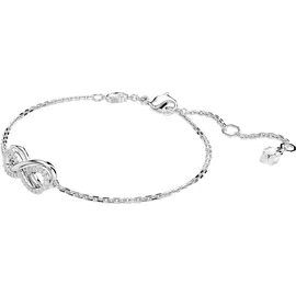Swarovski Armband Unendlichkeit, Weiß, Rhodiniert