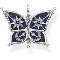 Thomas Sabo Anhänger Schmetterling Stern und Mond aus 925 Sterlingsilber, Maße: 2,4cm x 3cm, PE929-945-7