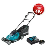 Makita LXT 18V Maschinenpaket  (Akku-Rasenmäher DLM432Z, Akku 18V/3 Ah & Schnellladegerät)