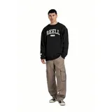 Reell Team Crewneck Sweatjacke Herren Schwarz M