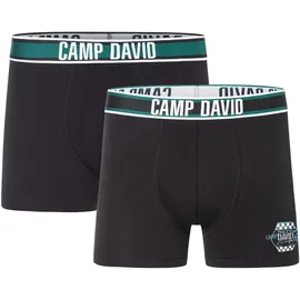 Camp David Boxershorts race black L 2er Pack