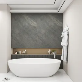 neu.haus [neu.haus] - Duschrückwandset Bladel 12er Set 120 x 60 cm Grey Stone