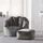 I.C.O.N. icon Sitzsack-Sessel, Grau, Textil, 180 L, 1-Sitzer, Zylindrisch, 77x64x74 cm, Hergestellt in Deutschland, Oeko-Tex® Standard 100, Wohnzimmer, Hocker, Sitzsäcke, XXL Sitzsäcke