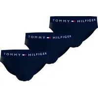 Tommy Hilfiger Underwear Slip TH-3P BRIEF (Packung, 3er) mit Tommy Hilfiger Logoschriftzug blau XL (54)