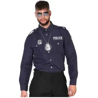 Boland Polizei Hemd, Langarm, blau (46, 48, M)