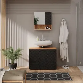 Vicco Waschbeckenunterschrank Irma Anthrazit 80 x 59 cm 2 Schubladen