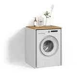 livinity Waschmaschinenschrank Paolina 68 x 88,2 cm Weiß/Artisan