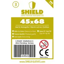happyshops Shield 3 - 100 Super Premium Kartenhüllen 45 x 68 mm