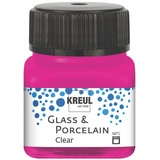 Kreul 16210 - Glass & Porcelain Clear pink, 20 ml