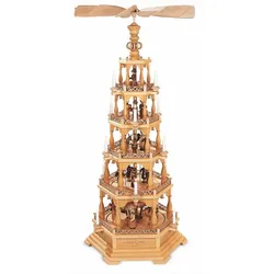 Müller Erzgebirge Pyramide Heilige Geschichte natur Höhe 142 cm