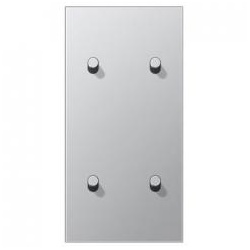 Jung Abdeckung mit 2x2 Kipphebel senkrecht Kegel (Aluminium)