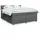 vidaXL Boxspringbett 180 x 200 cm Dunkelgrau